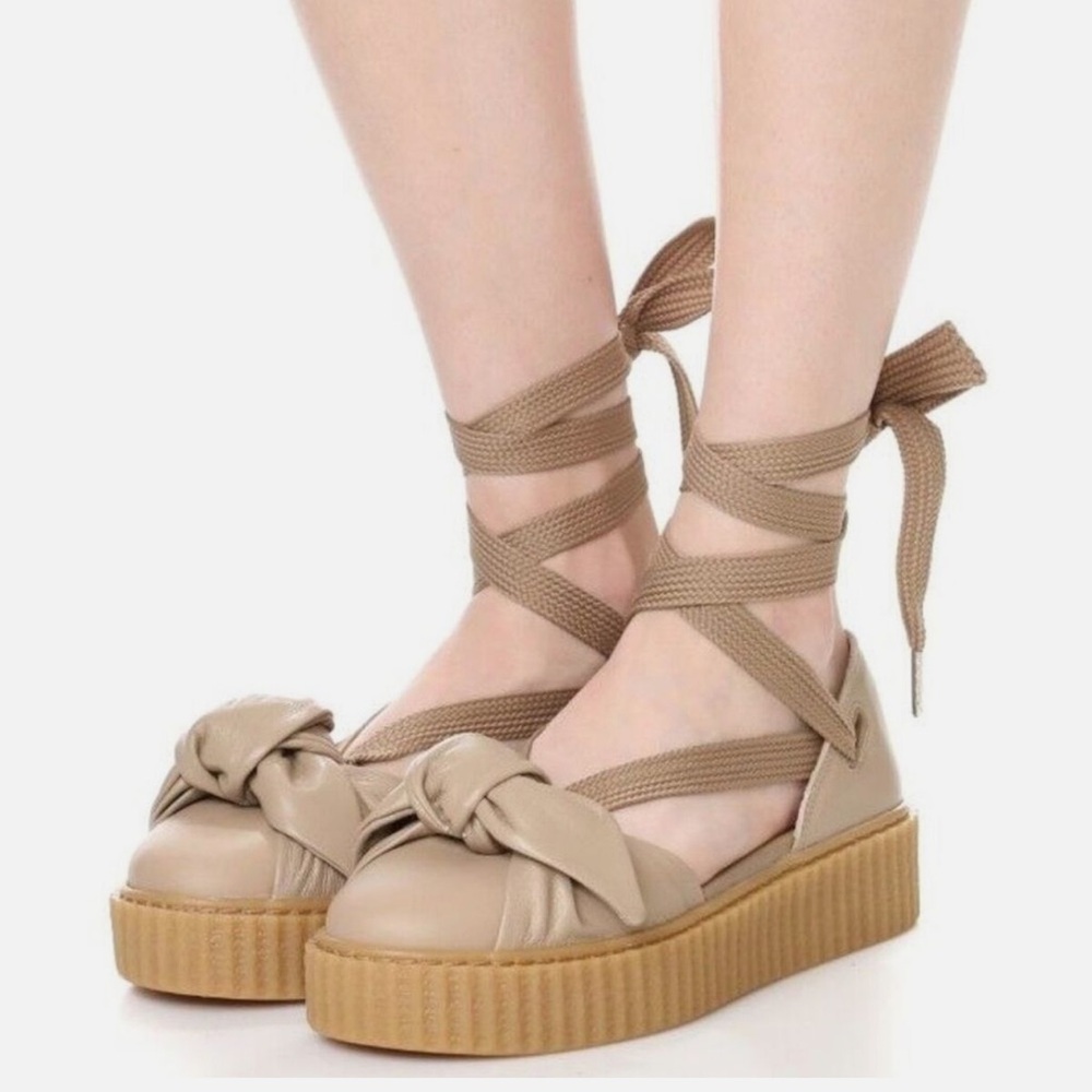 **Fenty by Rihanna Bow Creeper Sandals - Size 9**